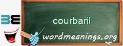 WordMeaning blackboard for courbaril